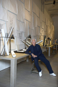 Mr. Armani portrait in the Interior Design exhibition