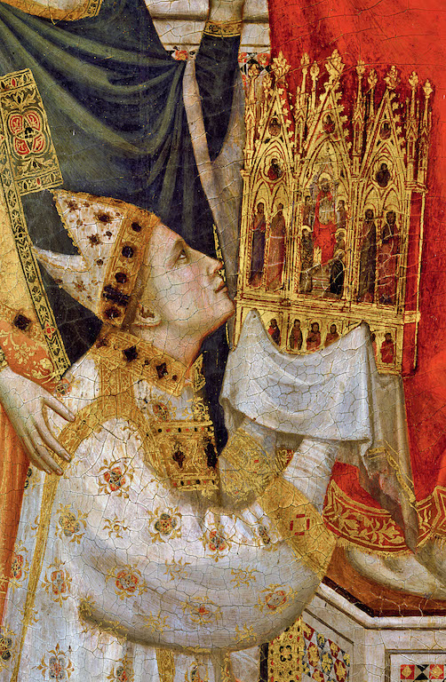 Giotto, Trittico Stefaneschi. Particolare lato anteriore