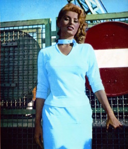 Sofia Loren per il catalogo primavera estate 1956 di Luisa Spagnoli