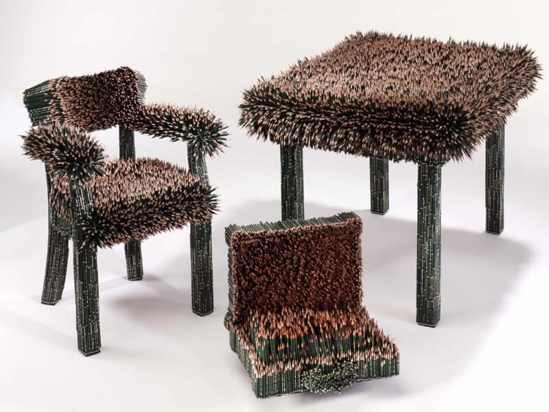 Faber-Castell_Furniture made of Castell 9000 pencils by Kerstin Schulz