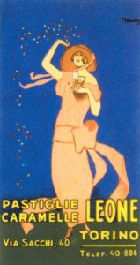 Pastiglie Leone cartolina anni '20