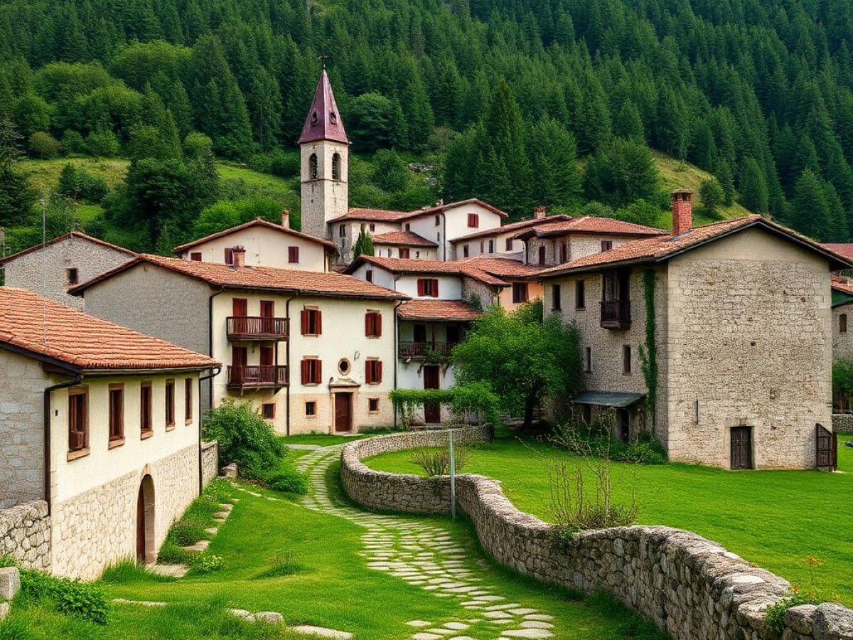 Un antico borgo montano rivive in stile rurale e contemporaneo