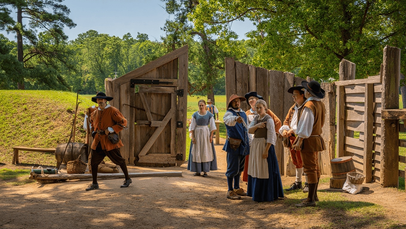 Jamestown Settlement, la ricostruzione del primo insediamento fortificato dei coloni britannici