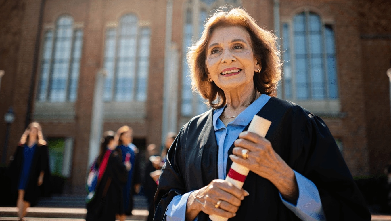 Antonia, laureata a 79 anni: “Ho insegnato tutta la vita. Dottoressa? No, maestra”