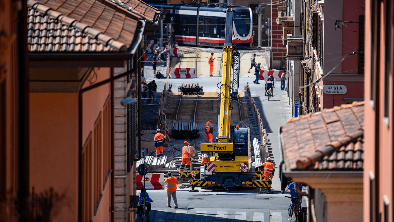 Lavori per il tram: cosa cambia in aprile