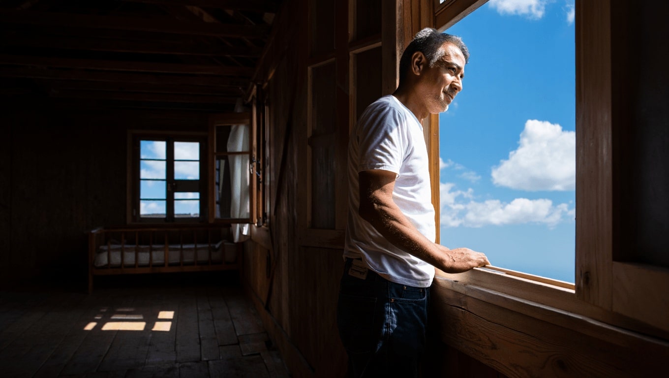 Storie di casa: la mansarda che custodisce il cielo (e un papà)
