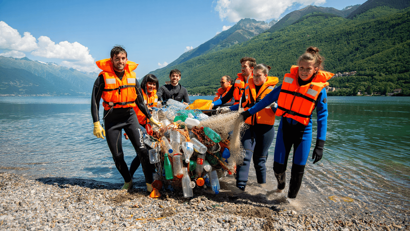 Pulifondali: la mega raccolta di rifiuti emersi e sommersi tocca anche il Piemonte