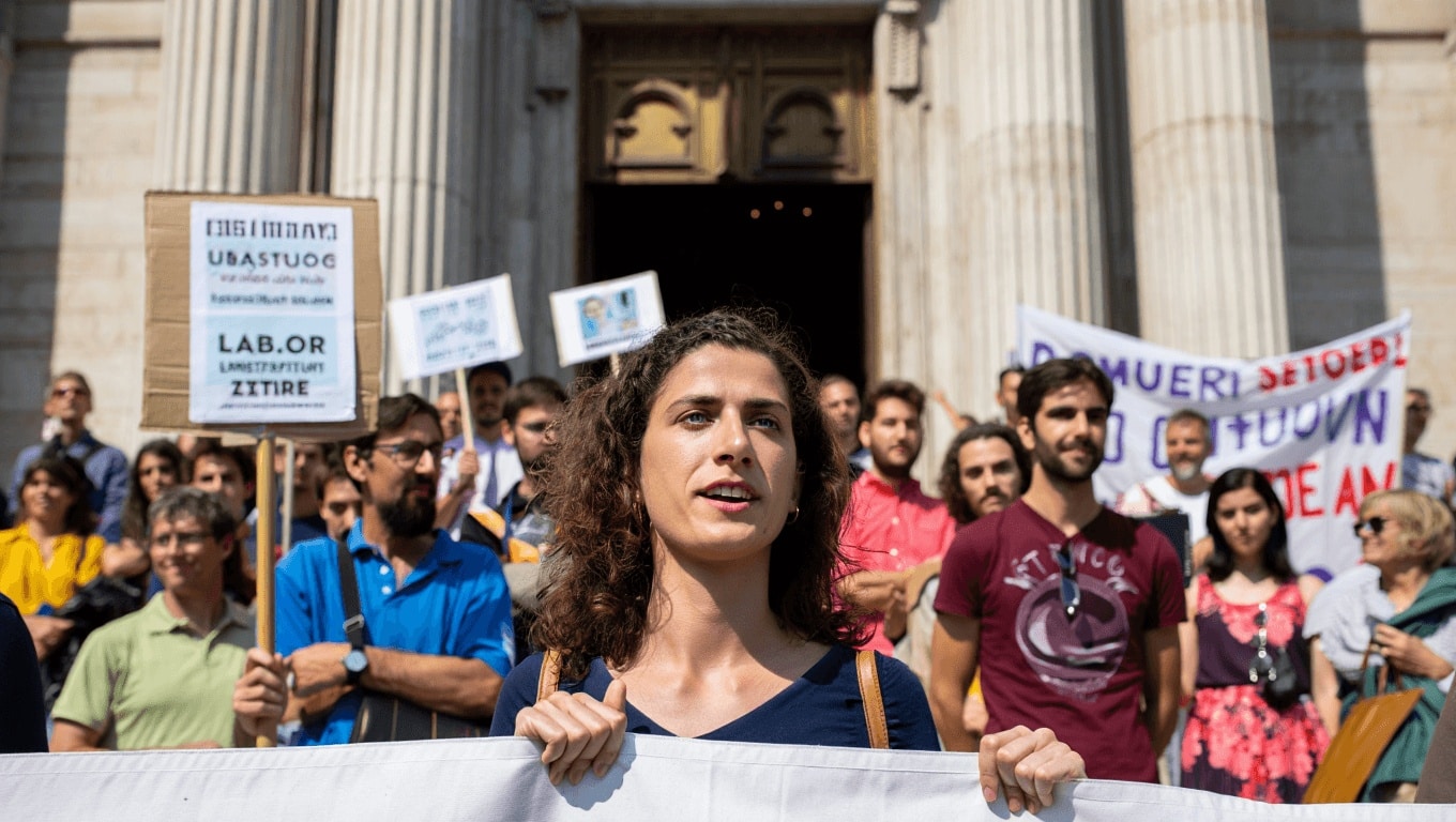 1 giorno faÈ in corso uno sciopero nazionale dei lavoratori della cultura