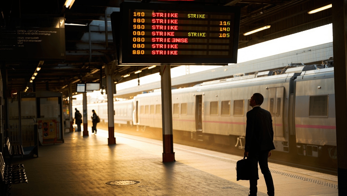 2 giorni faÈ in corso uno sciopero nazionale dei treni di 23 ore