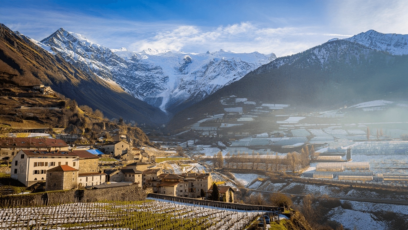 Vigneti e barocco, olio e ghiacciai. Due storie alpine tra antico e moderno dall’Alto Adige alla Valle d’Aosta
