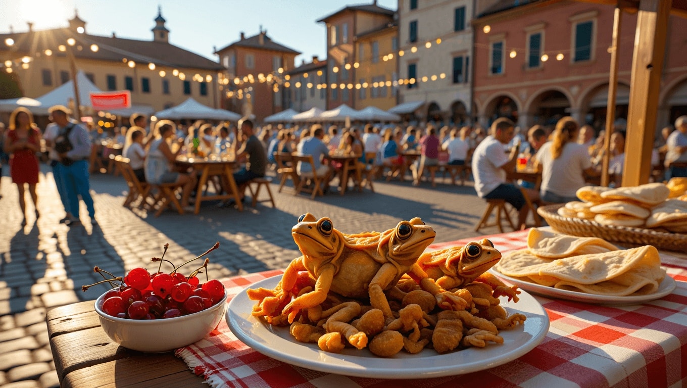 Le 9 sagre di giugno da non perdere in Emilia-Romagna: rane fritte, ciliegie e piadina