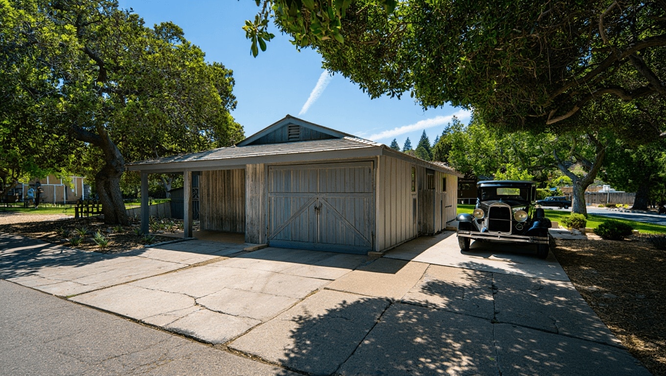 A Palo Alto, California, il garage delle start-up di Hewlett e Packard nel 1939