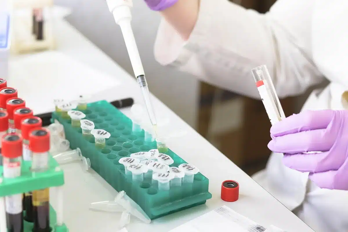 Persone anonime durante un laboratorio pratico con strumenti scientifici e dimostrazioni