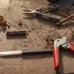 Mani anonime e materiali di laboratorio su un tavolo in una sala civica per un workshop scientifico