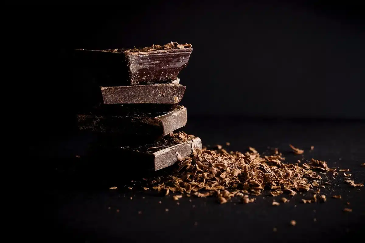 Stand del festival del cioccolato allestiti in una grande piazza