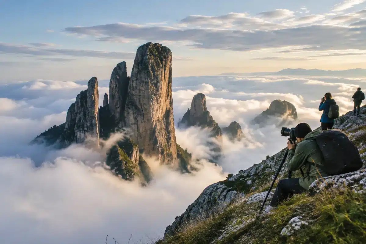 Montagne di Avatar immerse tra nuvole senza fine: foto da non perdere